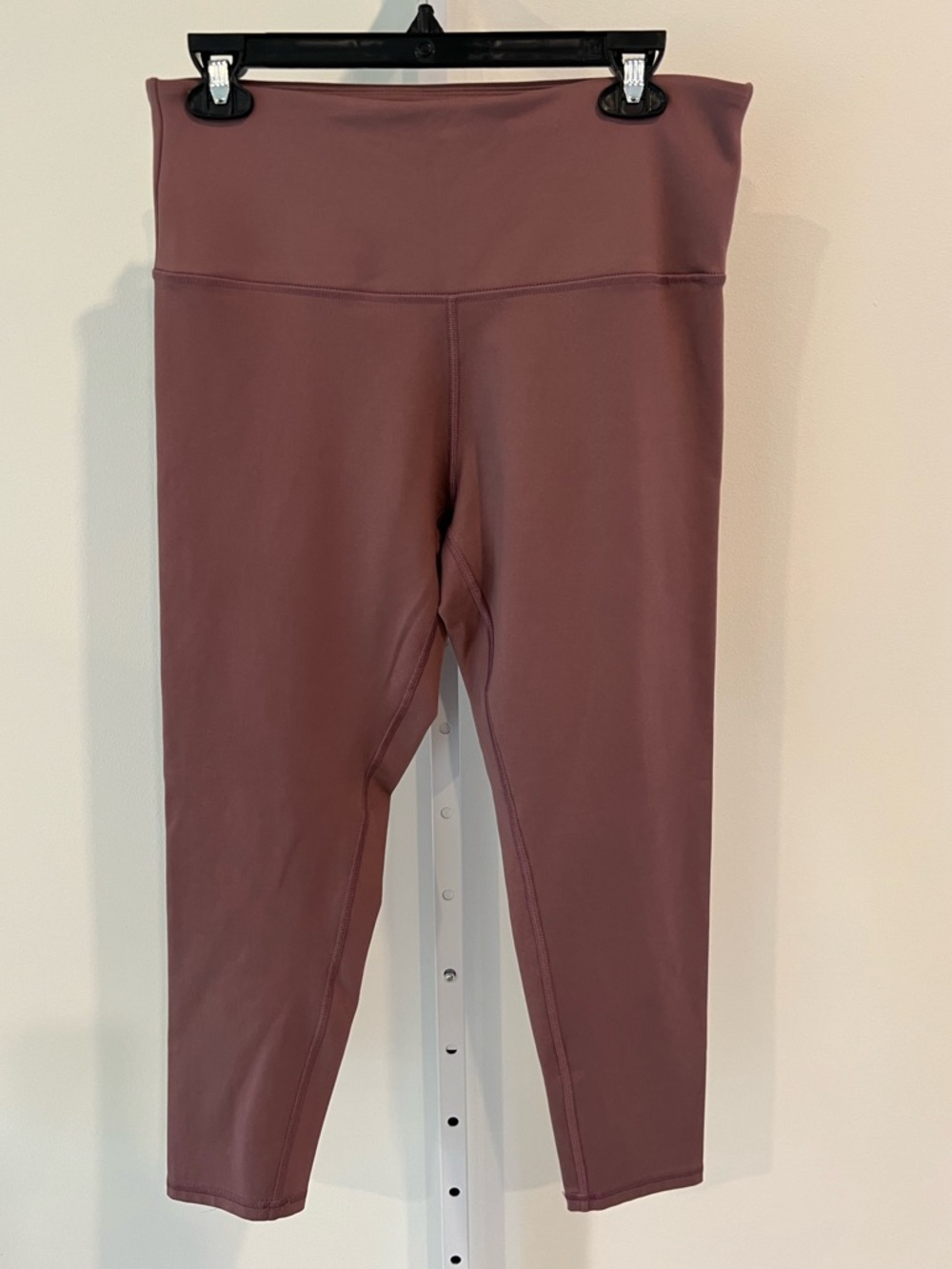 Zobha Deep Mauve High Rise 7/8 Ankle Athletic Leggings Womens Sz XL